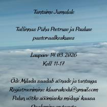 Tantsime Jumalale 14. märtsil 2026 Tallinnas